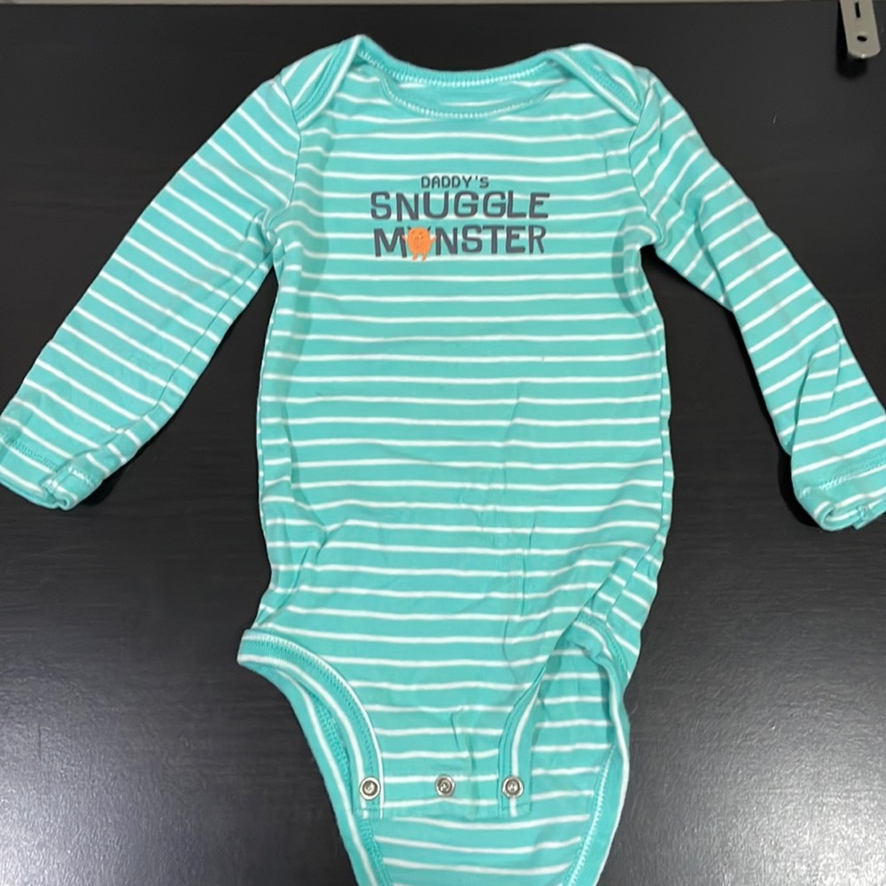 Daddy’s Snuggle Monster Onesie - size 12 months